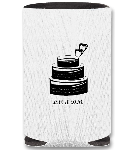 PersonalizedDrinkwarecom Collapsible Wedding Koozie Wedding Cake Super 