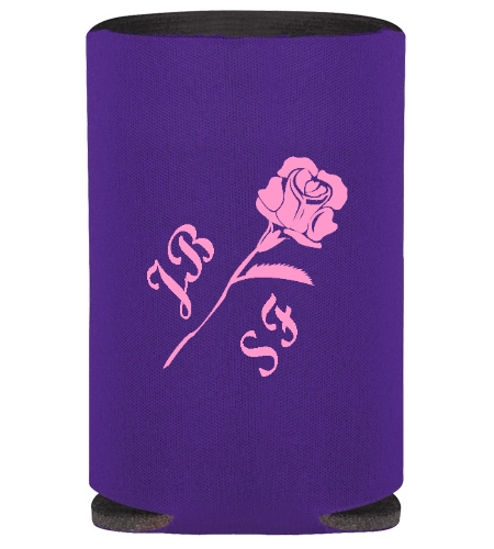 Collapsible Wedding Koozie - Flower