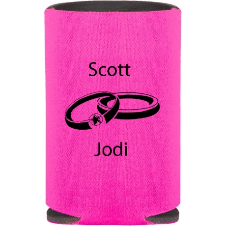 Wedding Koozies with Free Clip Art