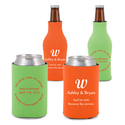 Zippered Bottle & Can Koozie Sets