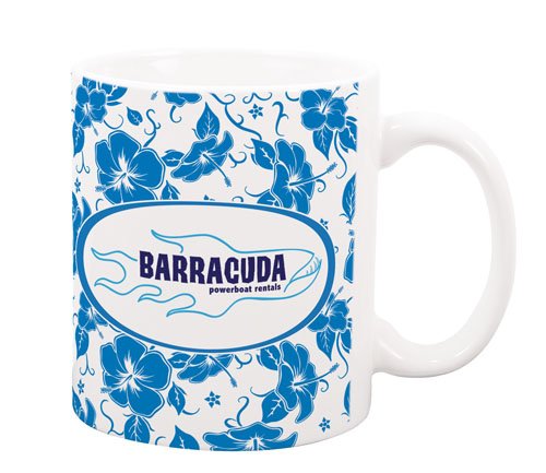 Blue Hawaii 11 oz White Sublimated Mug