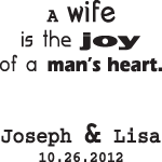 Joy in a man's heart