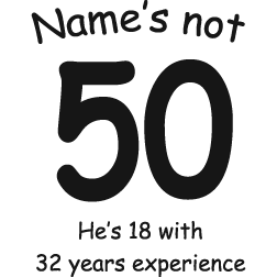 50th Birthday - with experience