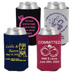 10oz Premium Neoprene Can Cooler - Zig Zag Stitch, Personalized Drinkware