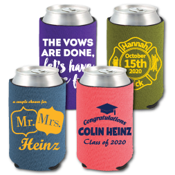 Metallic Can Cooler - Neoprene