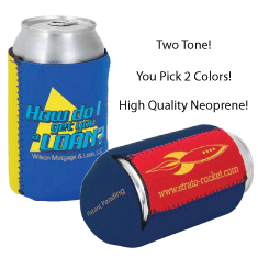 Two Tone Neoprene Can Cooler