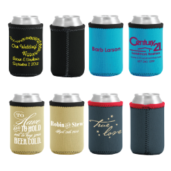 10oz Premium Neoprene Can Cooler - Zig Zag Stitch, Personalized Drinkware