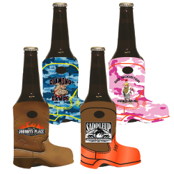 cowboy boot beer koozie