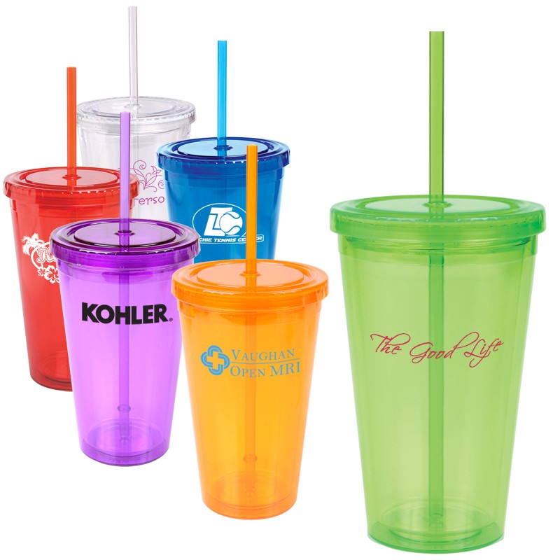 16oz Acrylic Double Wall Insulated Tumbler