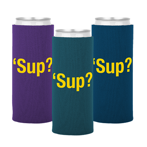 Neoprene Slim Can Cooler with Bottom