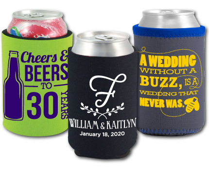 Personalized Can Wrap Coolies also known as Koozies 