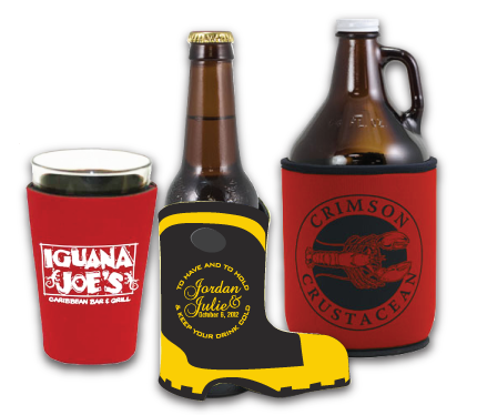 Bottle Koozie w/ Built-in Opener — Fish Tales at Fort McAllister