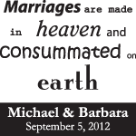 Marriages made in heaven